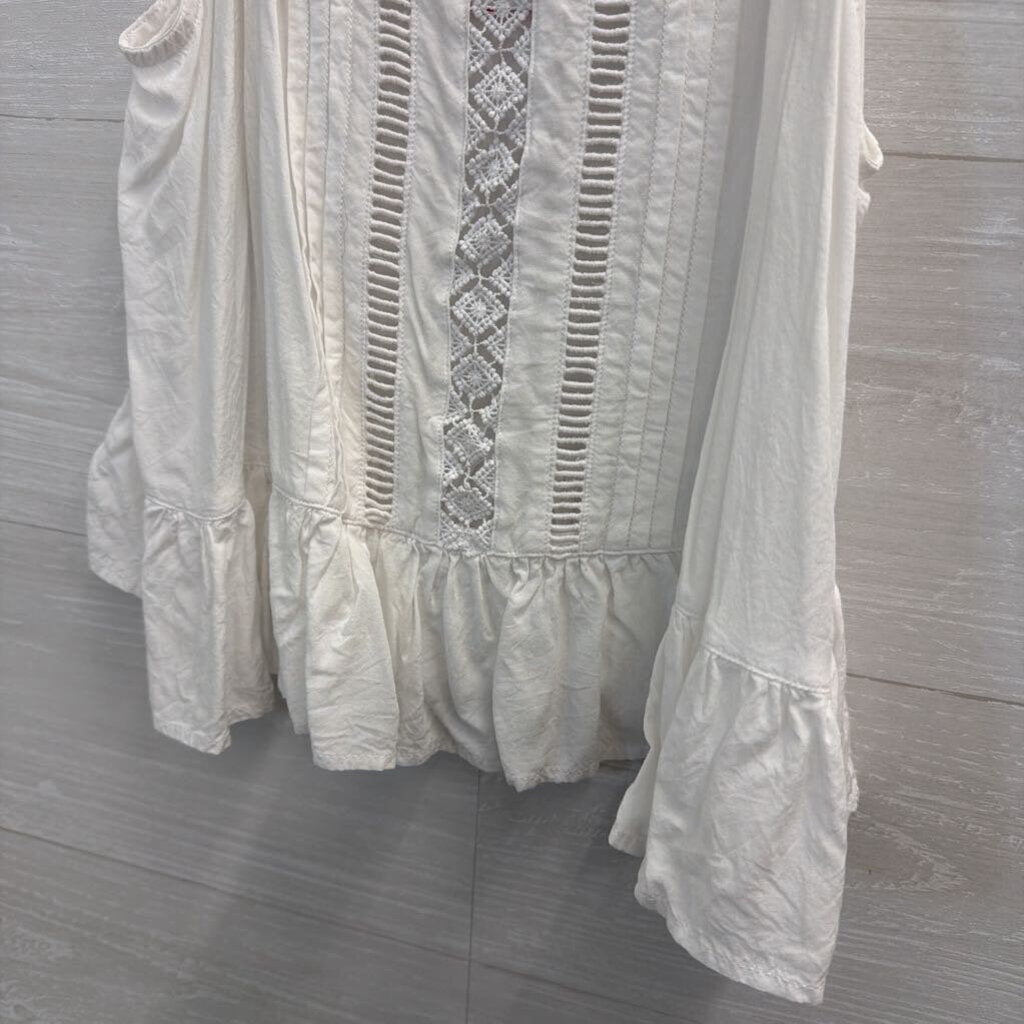 BNDI White Cropped Tank Top Medium