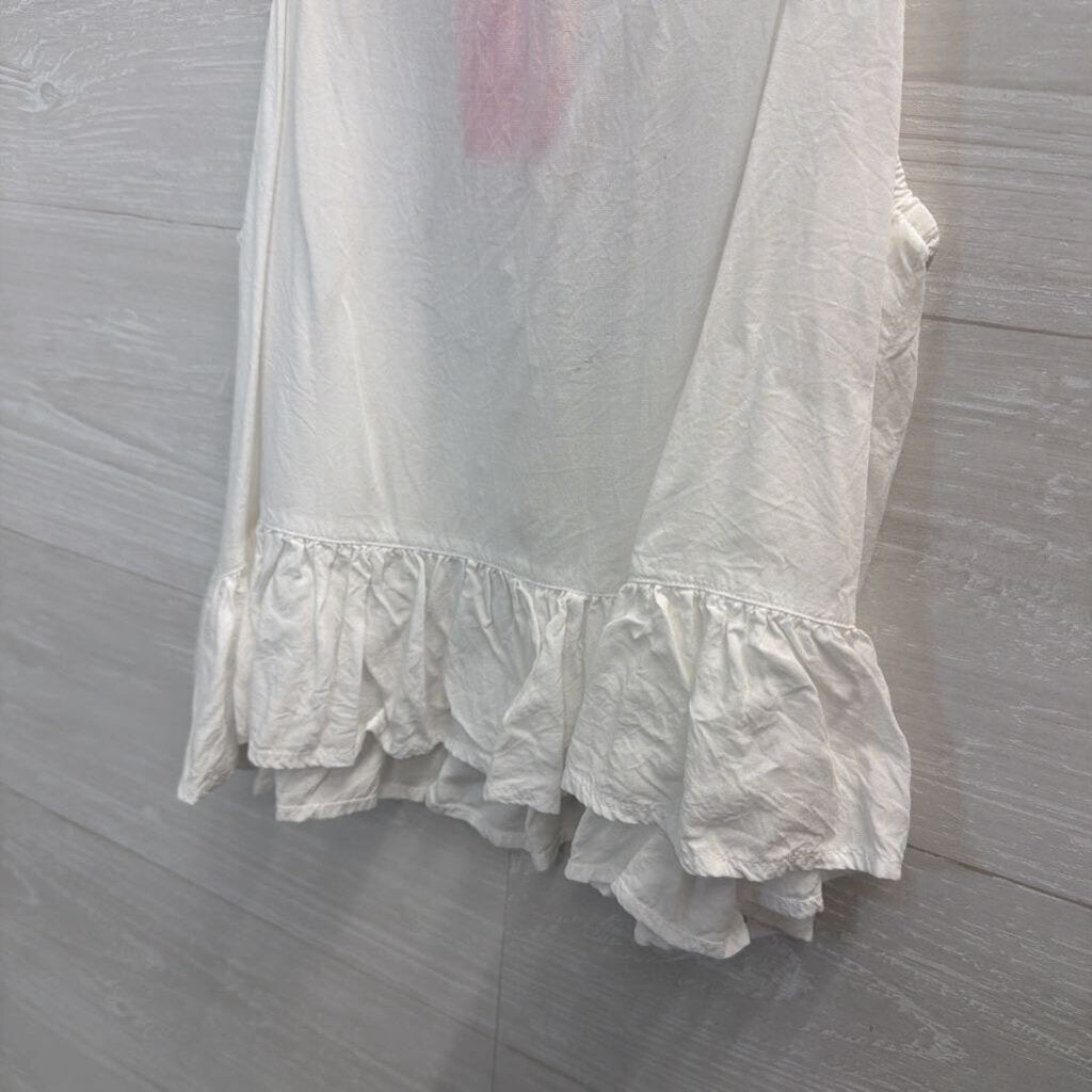 BNDI White Cropped Tank Top Medium