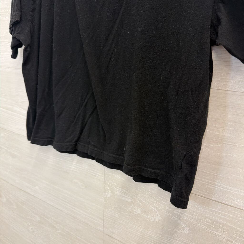 Black/ Yellow Aerosmith Cropped Short Sleeve Graphic Tee Smll