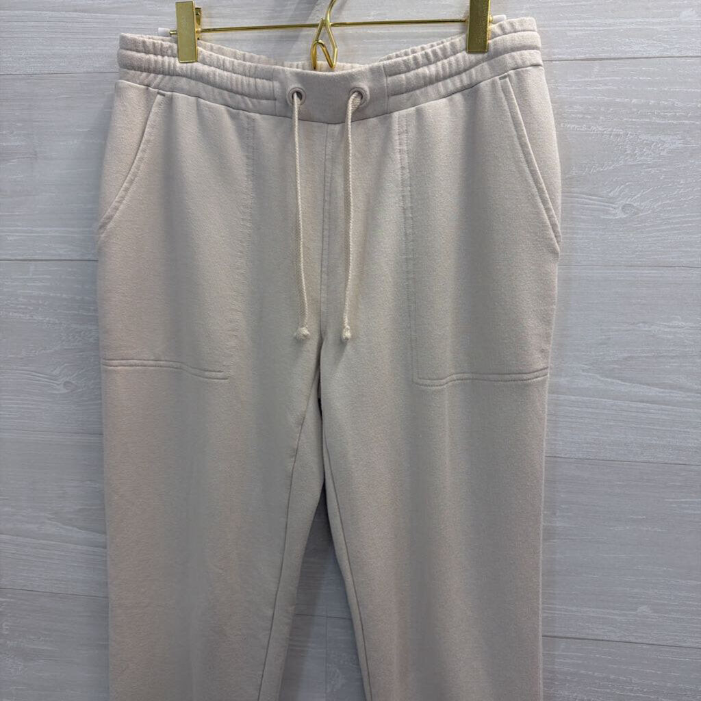 Quince Beige Soft Jogger Lounge Pants Small