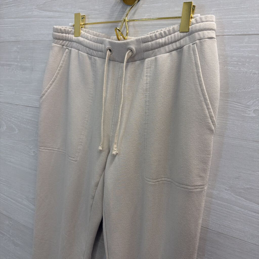Quince Beige Soft Jogger Lounge Pants Small