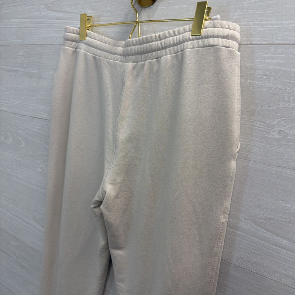 Quince Beige Soft Jogger Lounge Pants Small