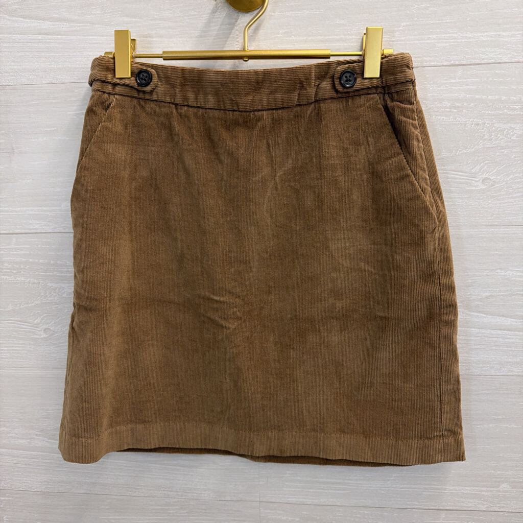 Banana Republic Brown Corduroy Skirt 0