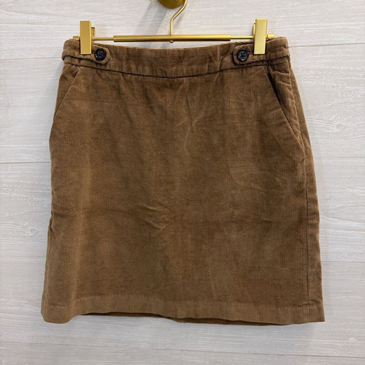 Banana Republic Brown Corduroy Skirt 0