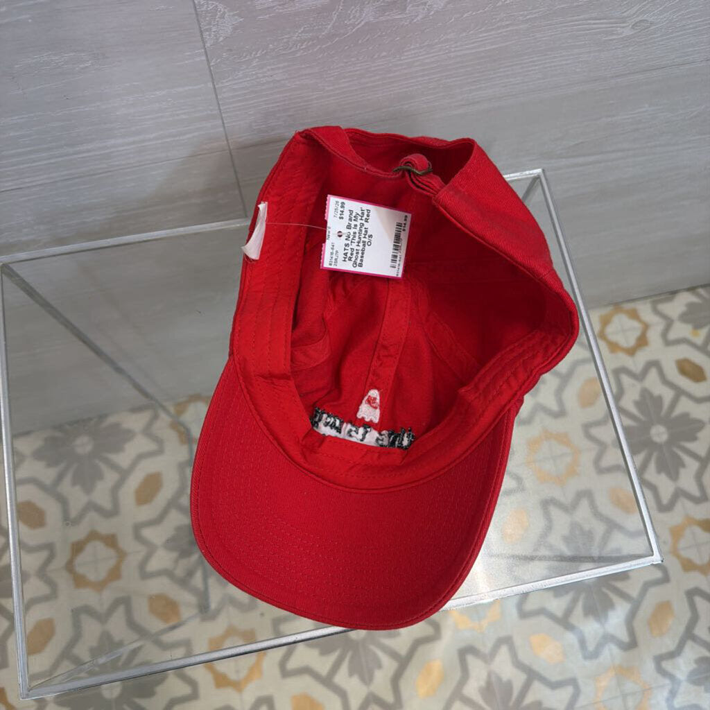 Red 'This Is My Ghost Hunting Hat' Baseball Hat