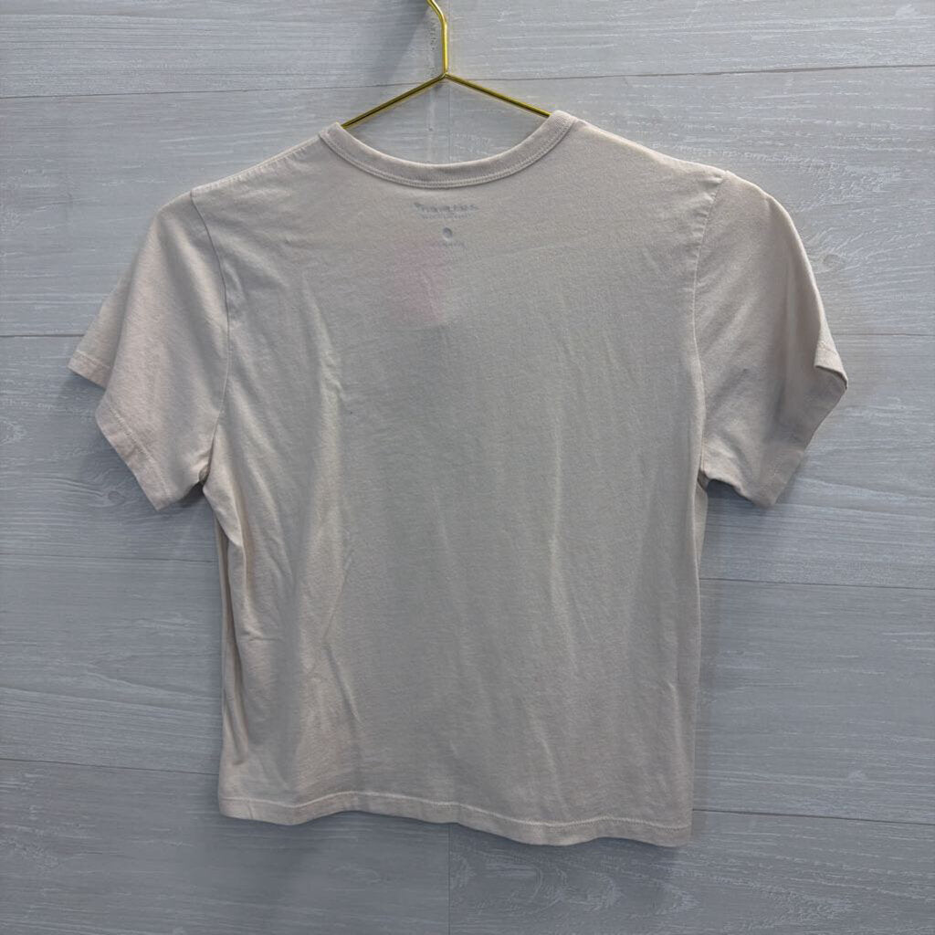 McLaren White/ Black Cropped Short Sleeve Graphic Tee Small