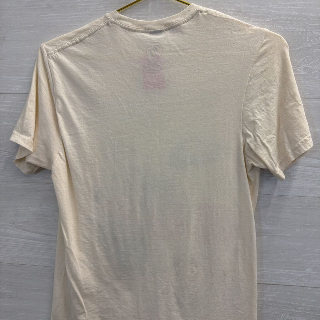 Foo Fighters Cream Short Sleeve Graphic Tee Small
