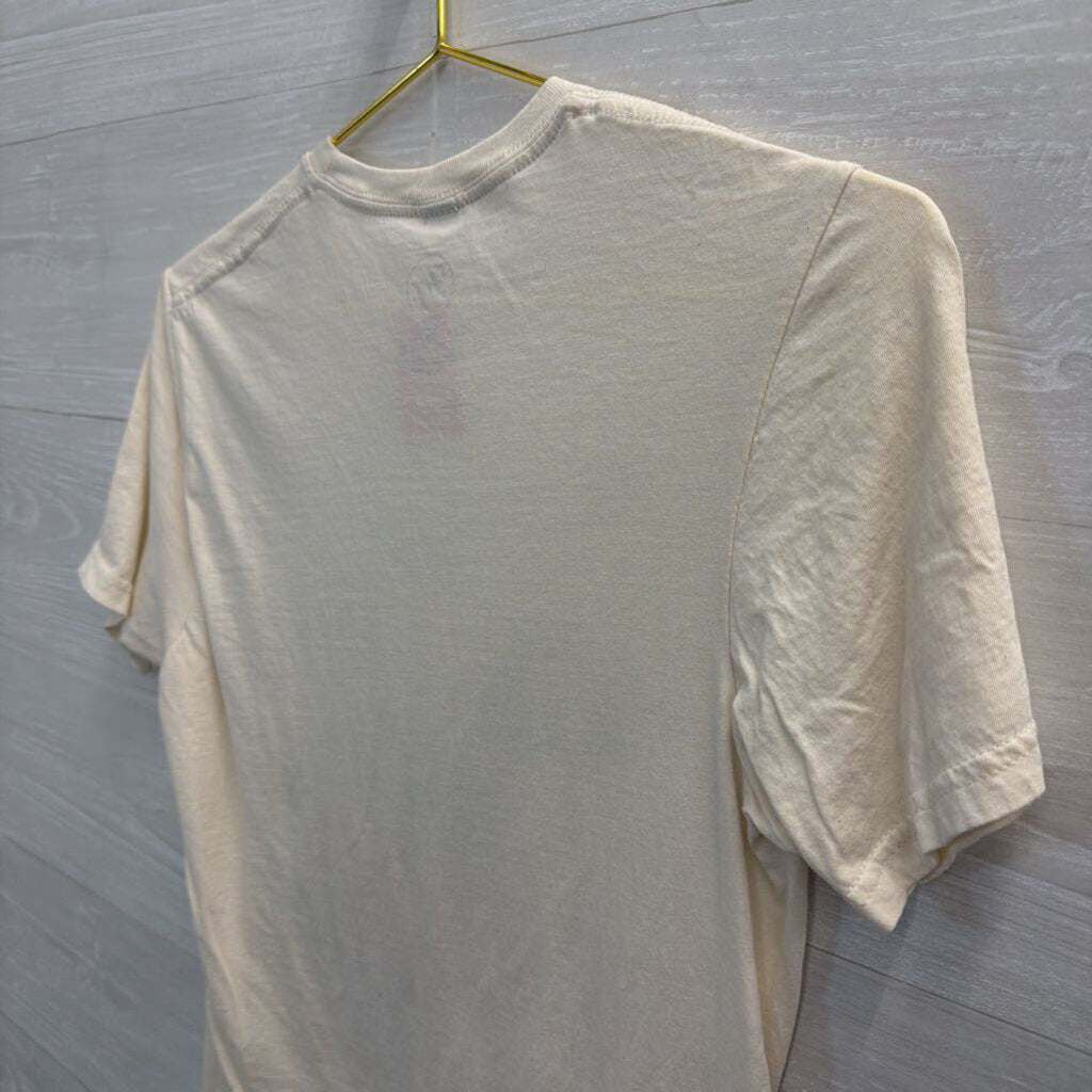 Foo Fighters Cream Short Sleeve Graphic Tee Small