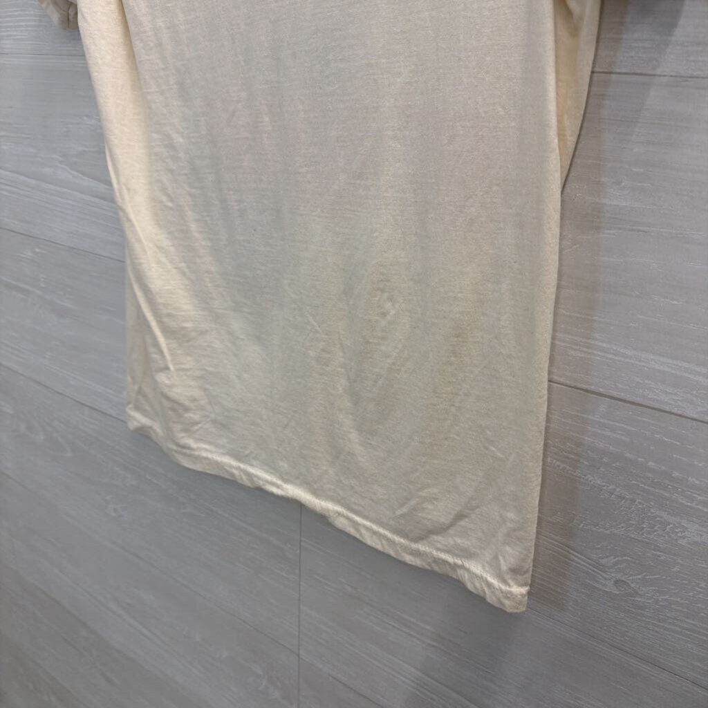 Foo Fighters Cream Short Sleeve Graphic Tee Small