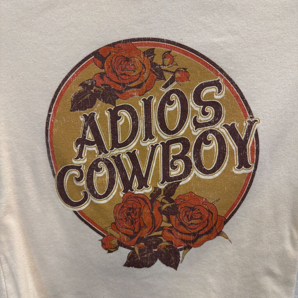 Altar'd State Adios Cowboy Cropped Short Sleeve Top Medium