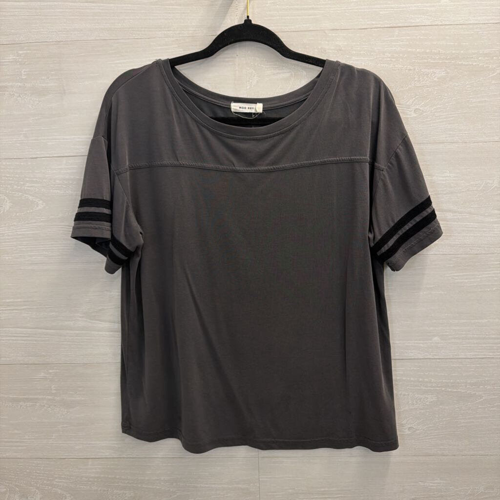 Mod Ref Grey Short Sleeve Top Medium