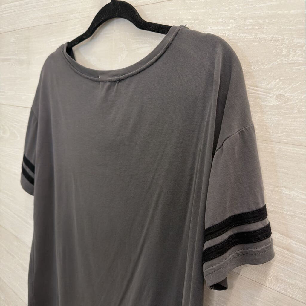 Mod Ref Grey Short Sleeve Top Medium