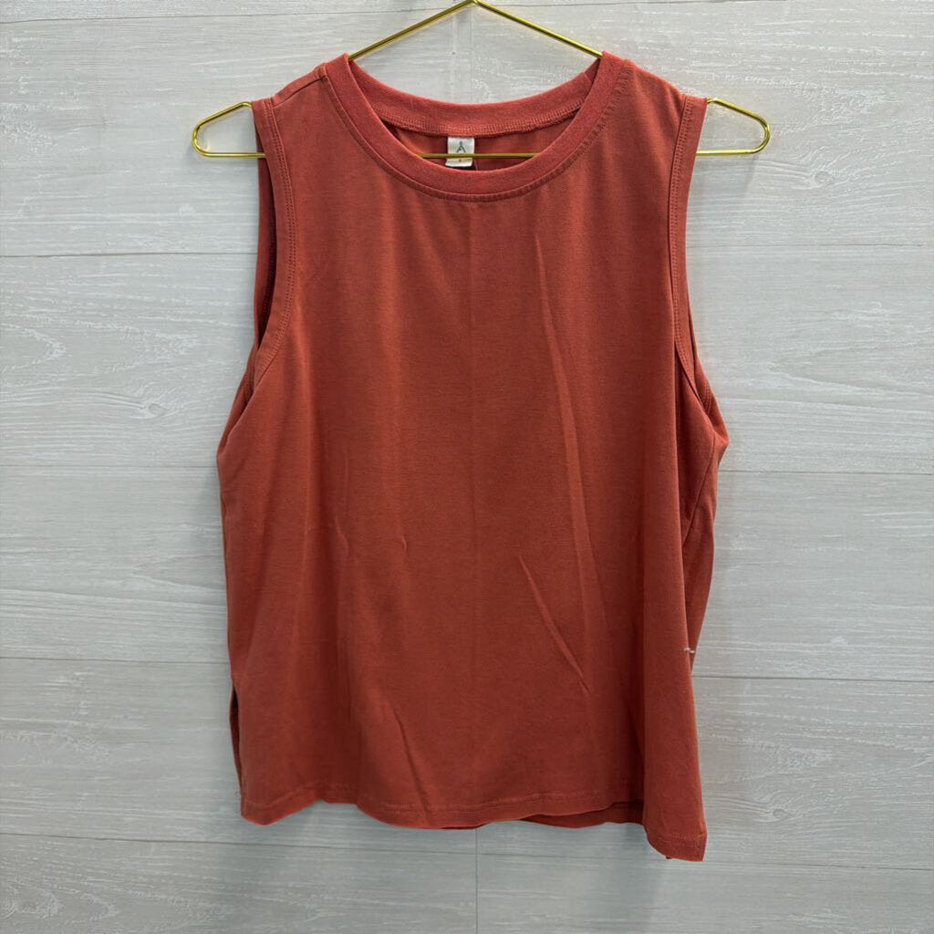 Anrabess Orange Tank/ Wide Leg Pants Lounge Set Small