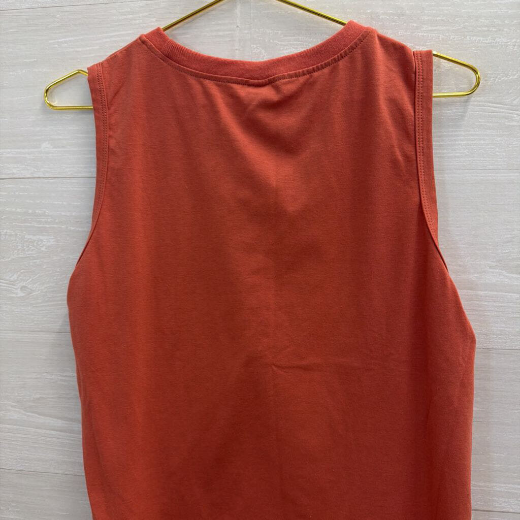 Anrabess Orange Tank/ Wide Leg Pants Lounge Set Small