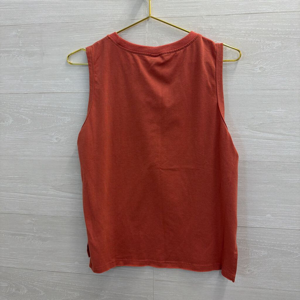 Anrabess Orange Tank/ Wide Leg Pants Lounge Set Small