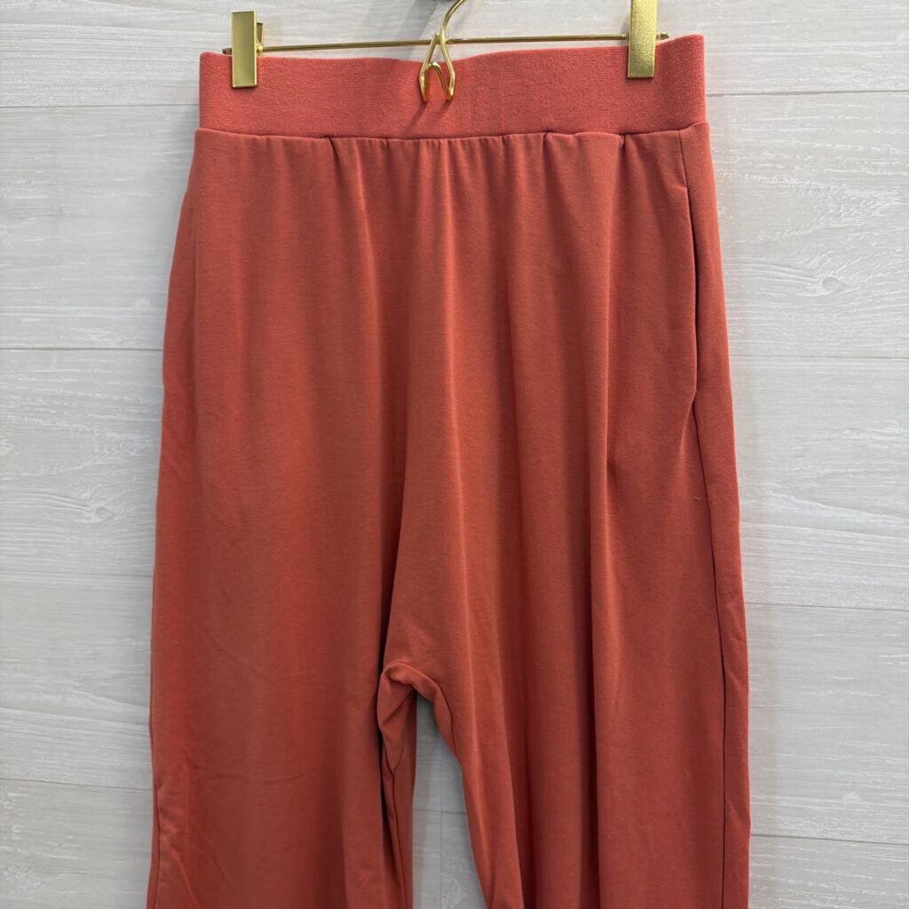 Anrabess Orange Tank/ Wide Leg Pants Lounge Set Small