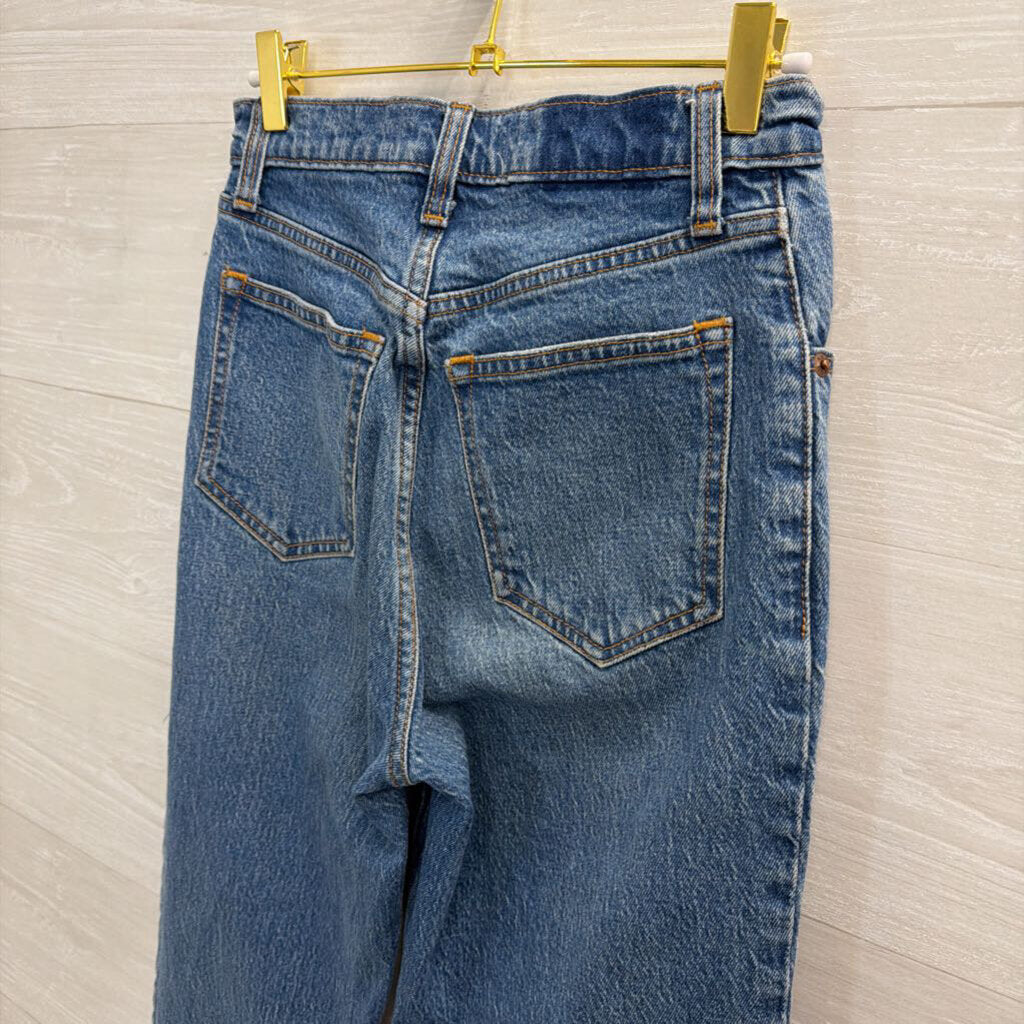 Abercrombie and Fitch Medium Wash The 90s Straight Ultra High Rise Jeans 25