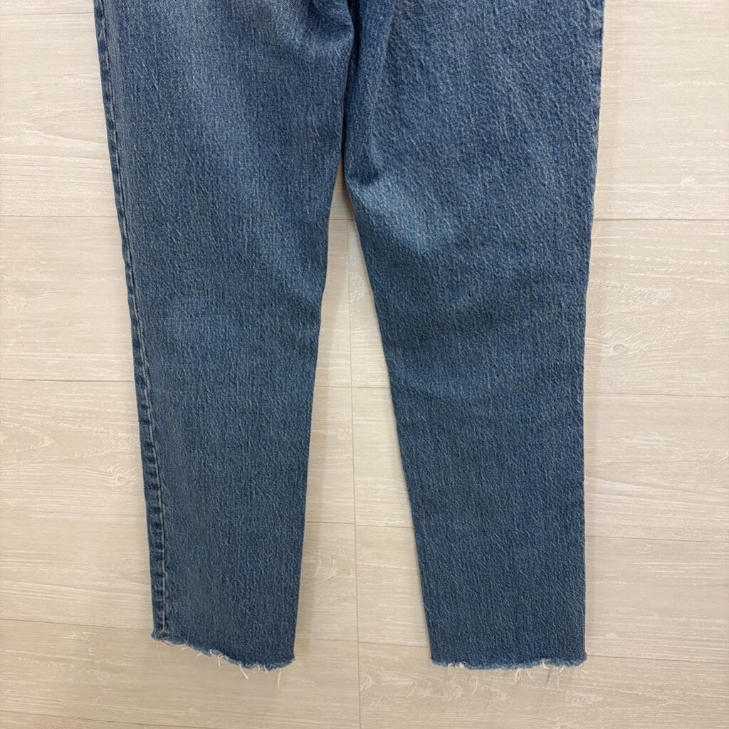 Abercrombie and Fitch Medium Wash The 90s Straight Ultra High Rise Jeans 25
