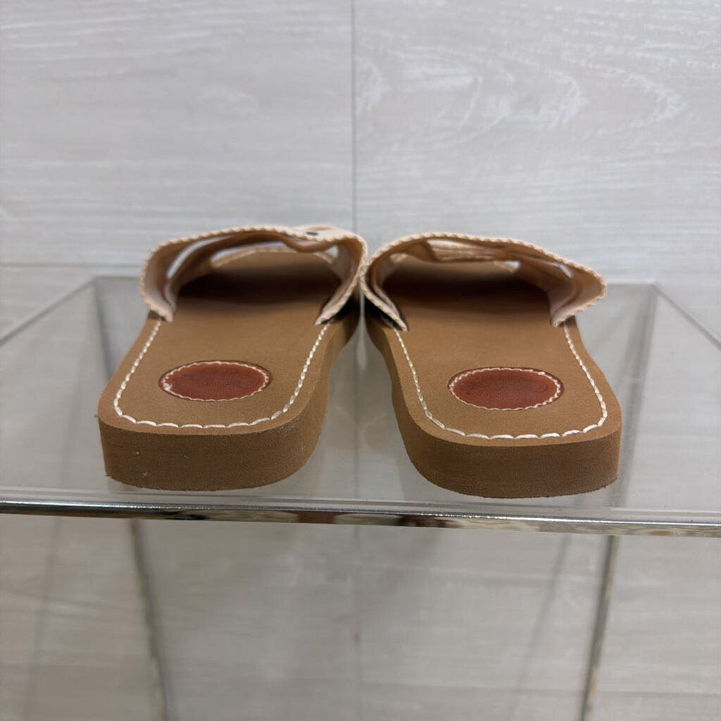 Chloe Woody Flat Slide Sandals 39