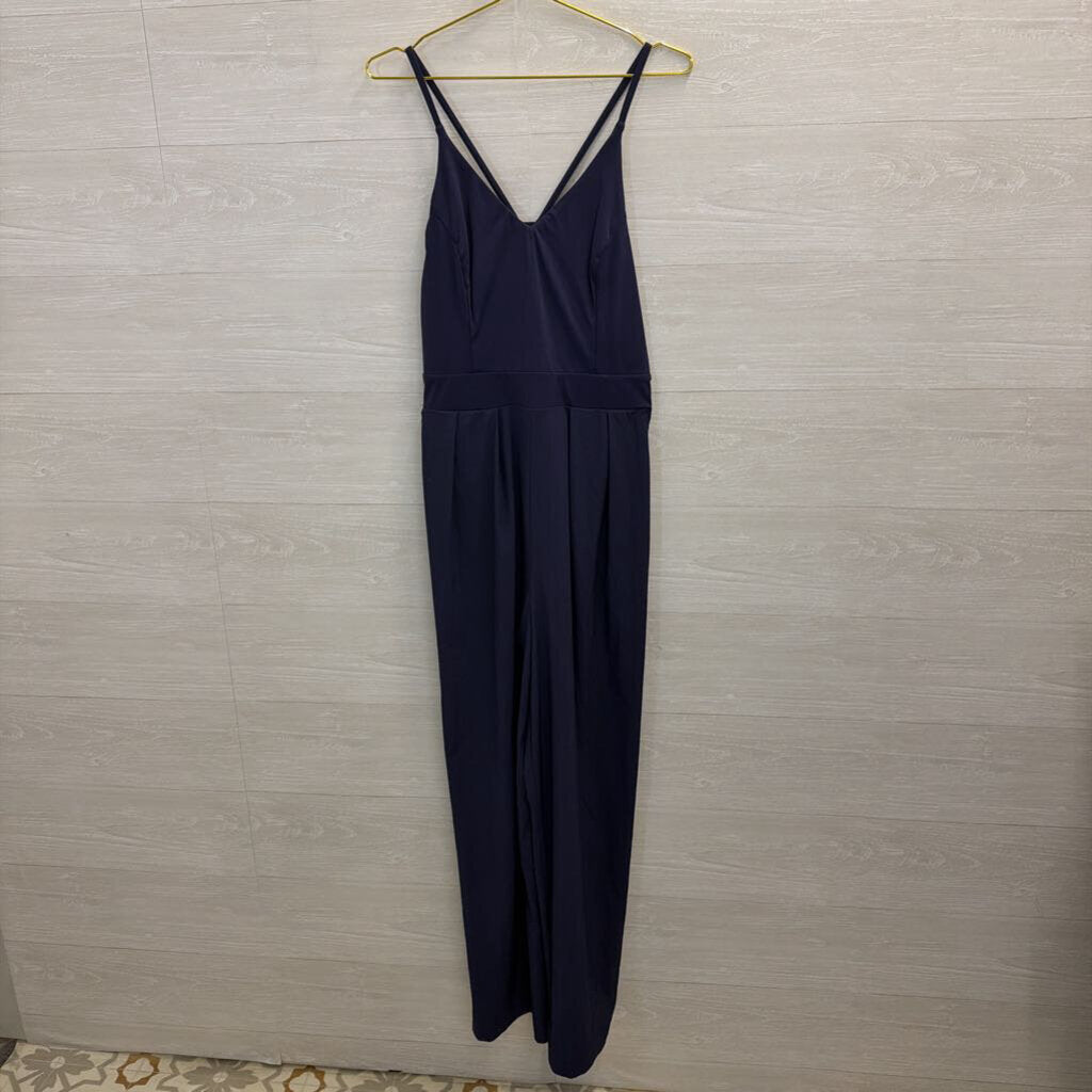 Halara Navy Wide Leg Jumpsuit Large Tall