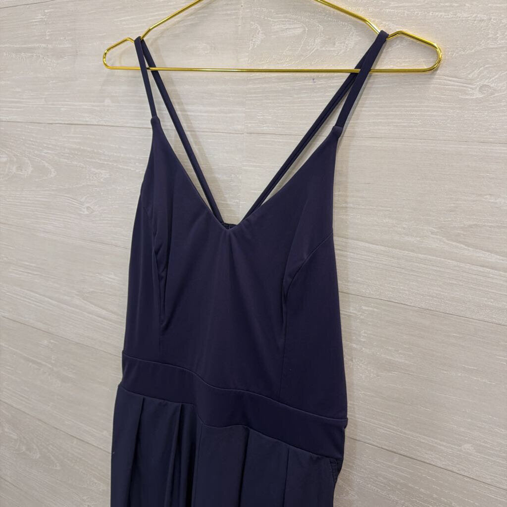 Halara Navy Wide Leg Jumpsuit Large Tall