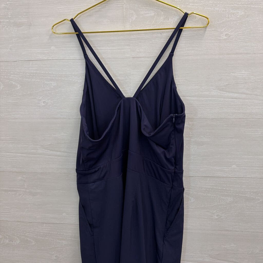 Halara Navy Wide Leg Jumpsuit Large Tall
