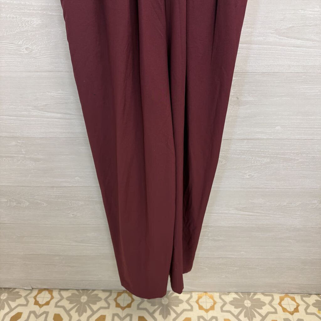 Halara Burgundy Wide Leg Jumpsuit Large Tall