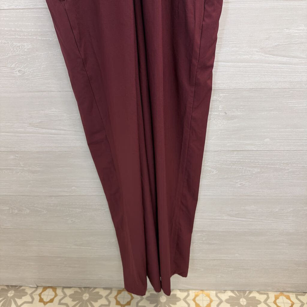 Halara Burgundy Wide Leg Jumpsuit Large Tall