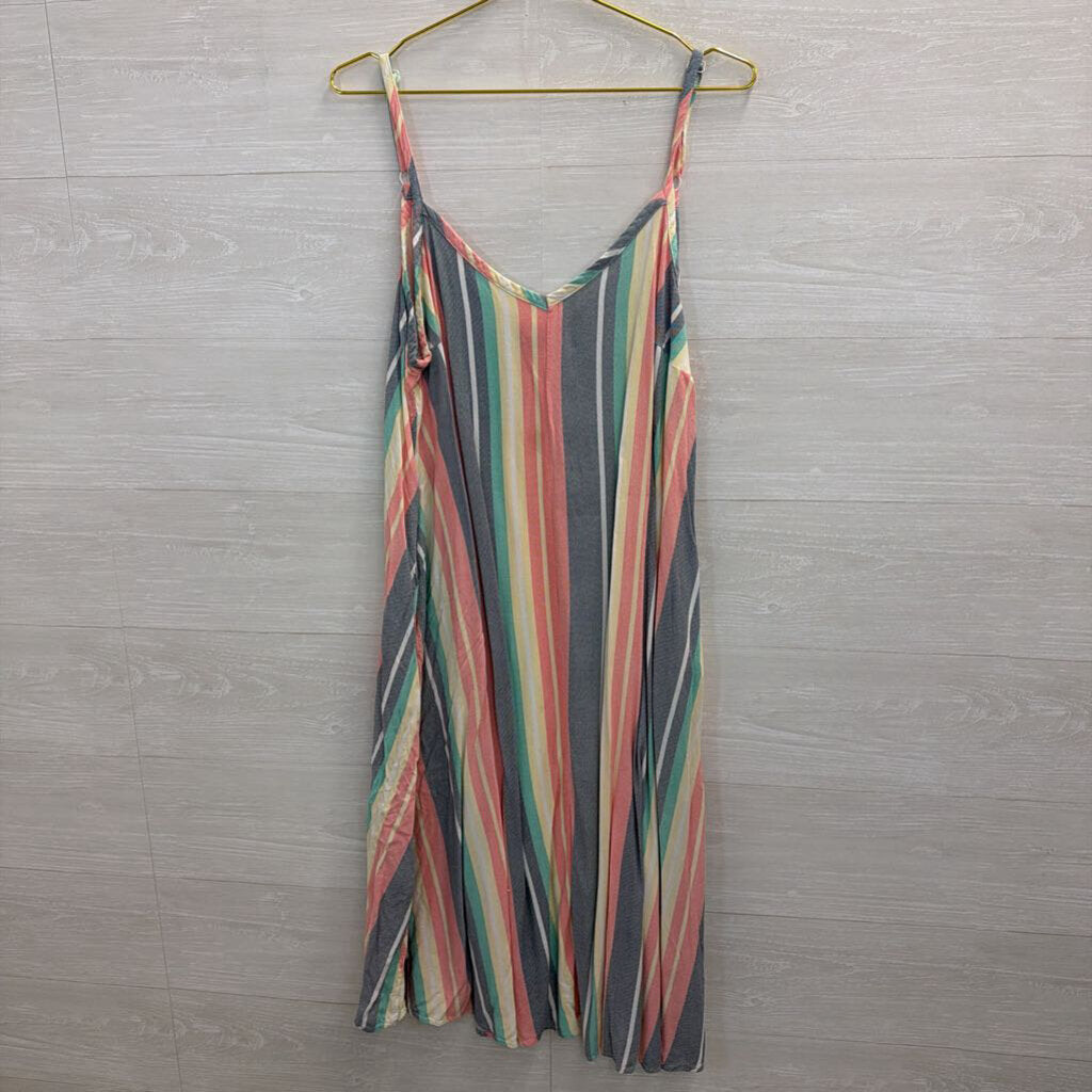 Torrid Multi Color Striped Sleeveless Dress 1
