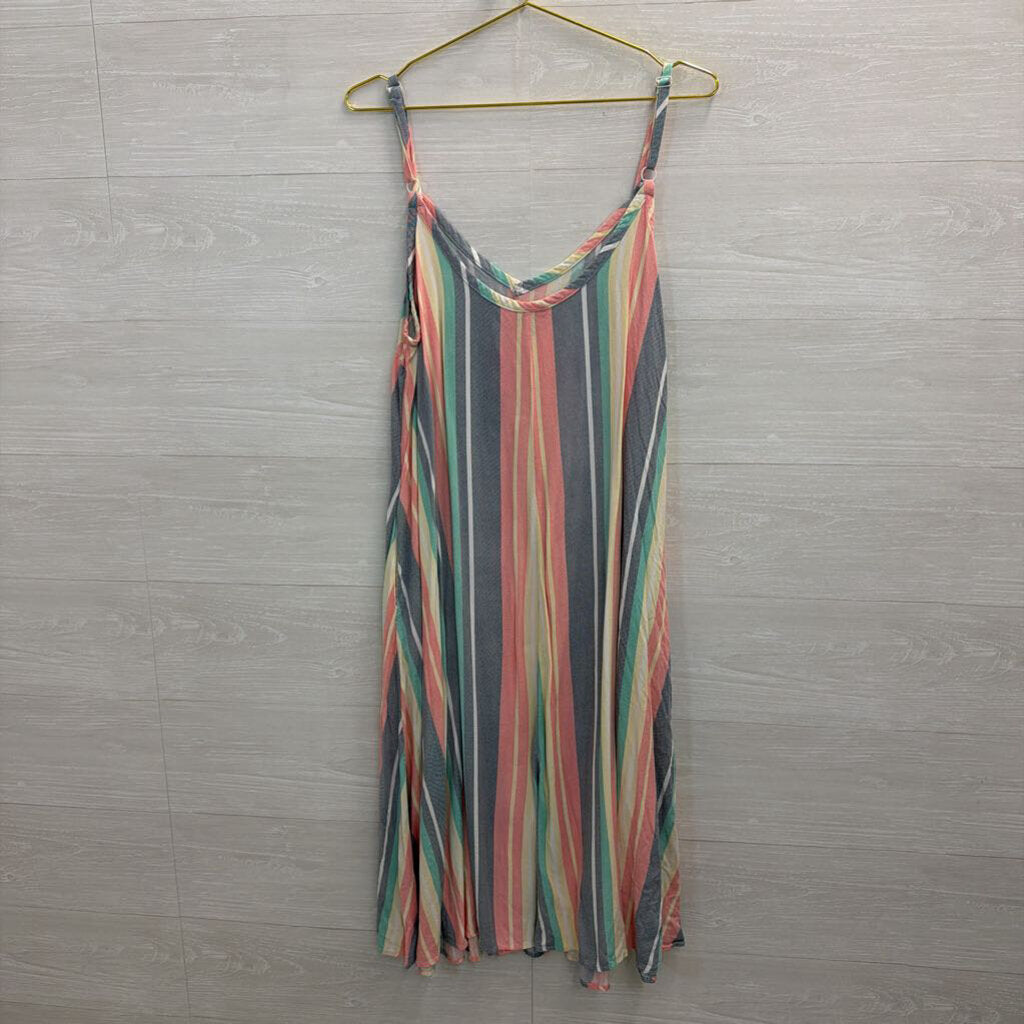 Torrid Multi Color Striped Sleeveless Dress 1
