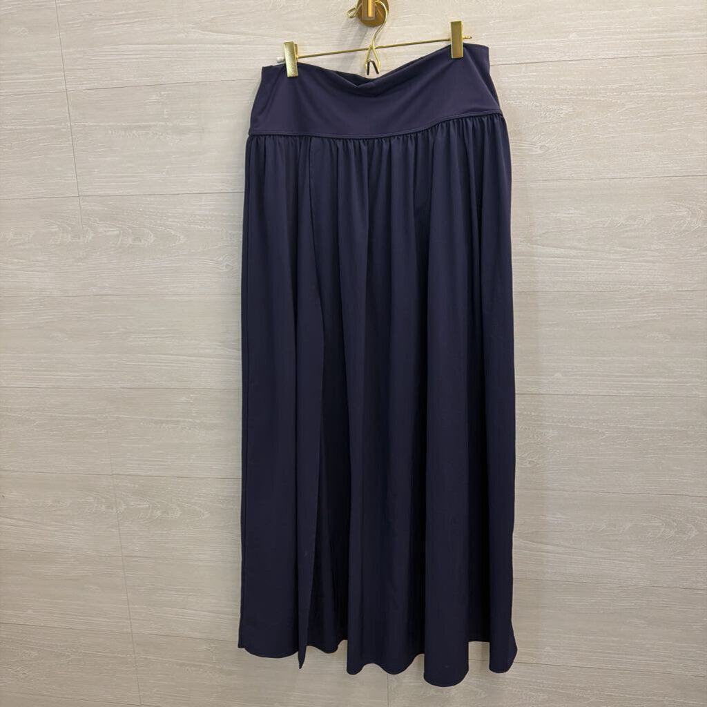Halara Navy Slit Maxi Skirt Large