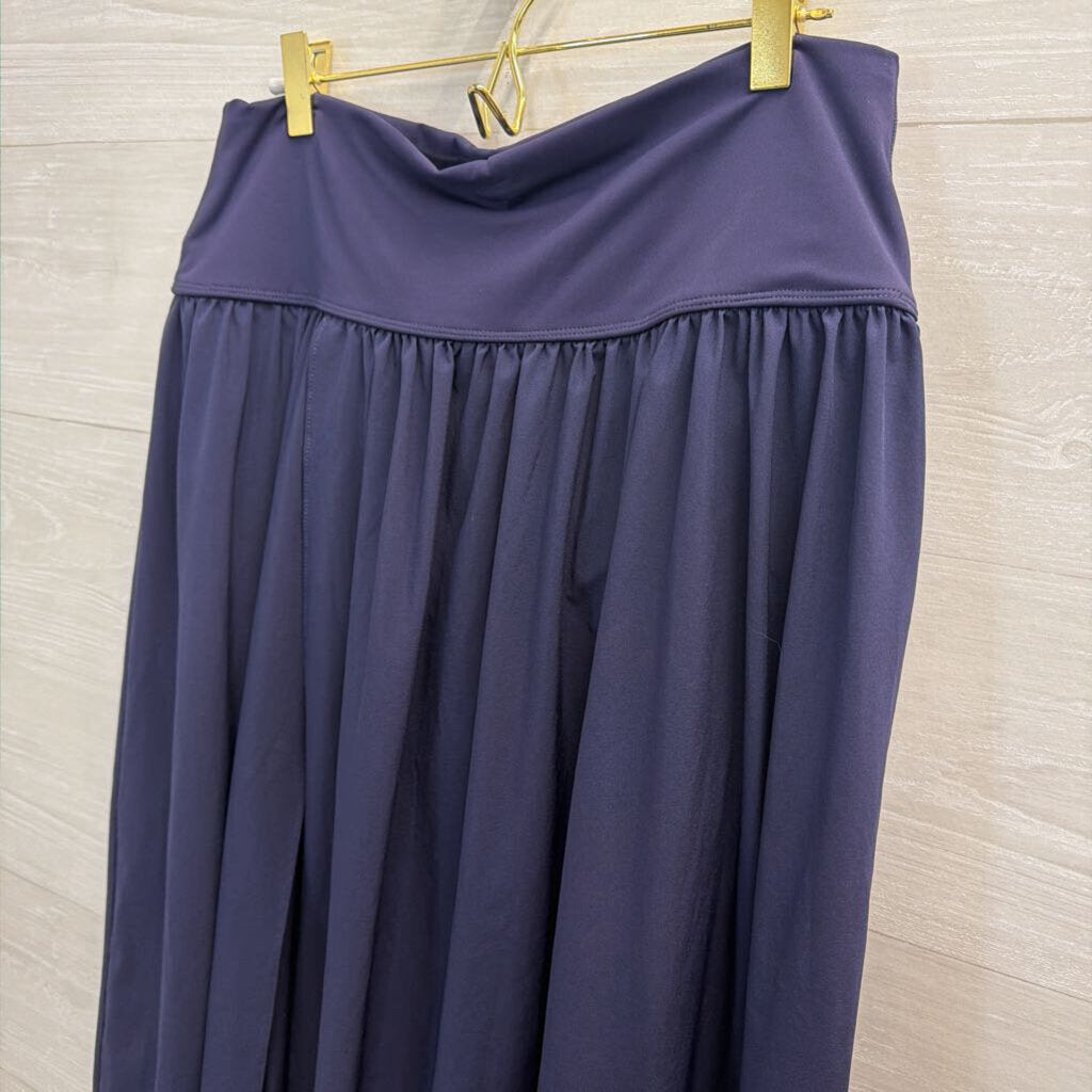 Halara Navy Slit Maxi Skirt Large