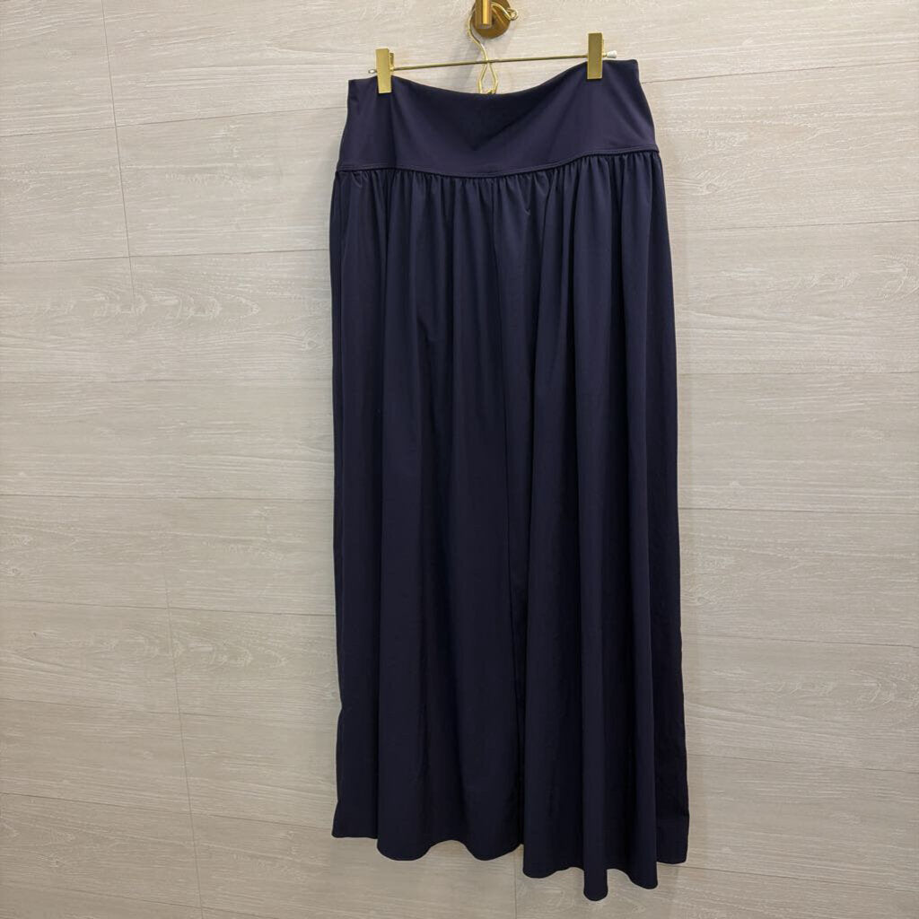 Halara Navy Slit Maxi Skirt Large