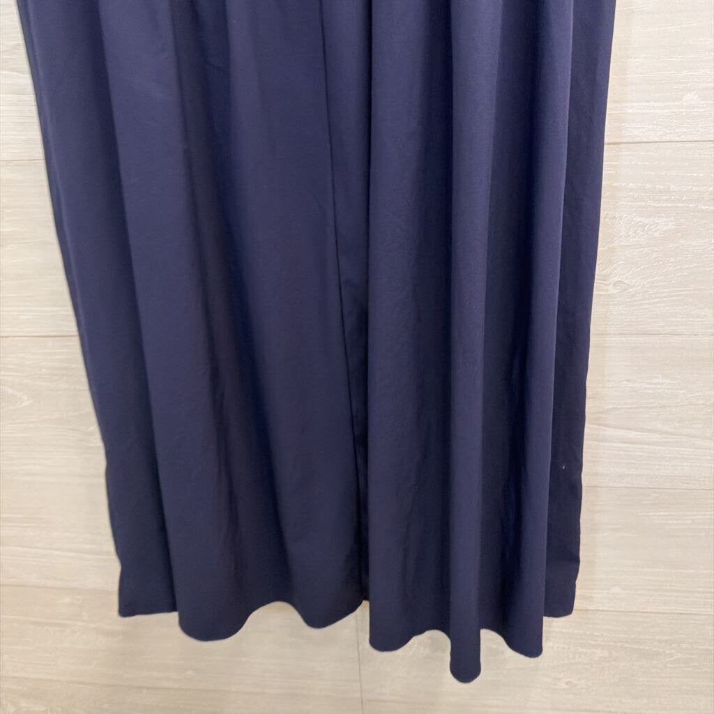 Halara Navy Slit Maxi Skirt Large