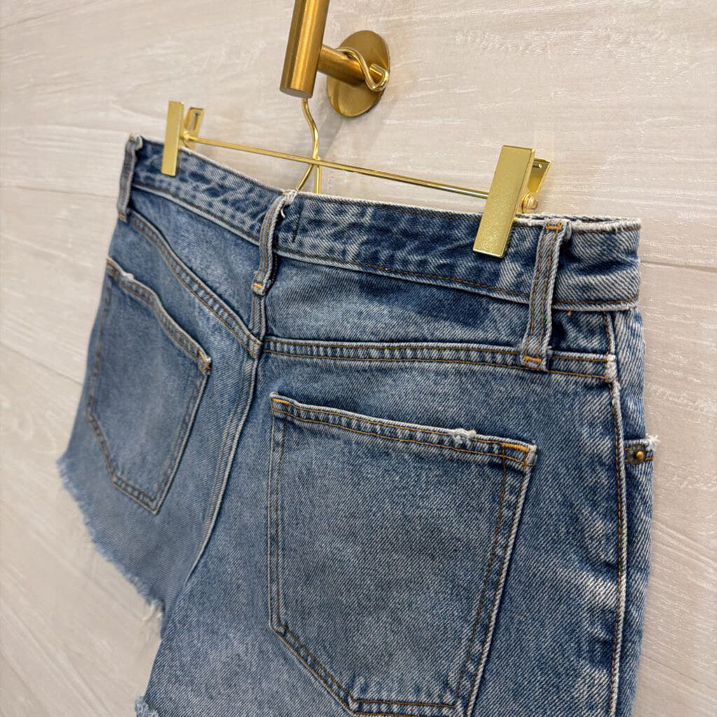Abercrombie and Fitch Medium Wash Annie High Rise Shorts 29