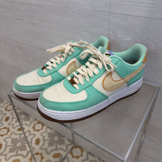 Nike Blue/ Multi Air Force 1 07 LX Happy Pineapple Sneakers 10.5