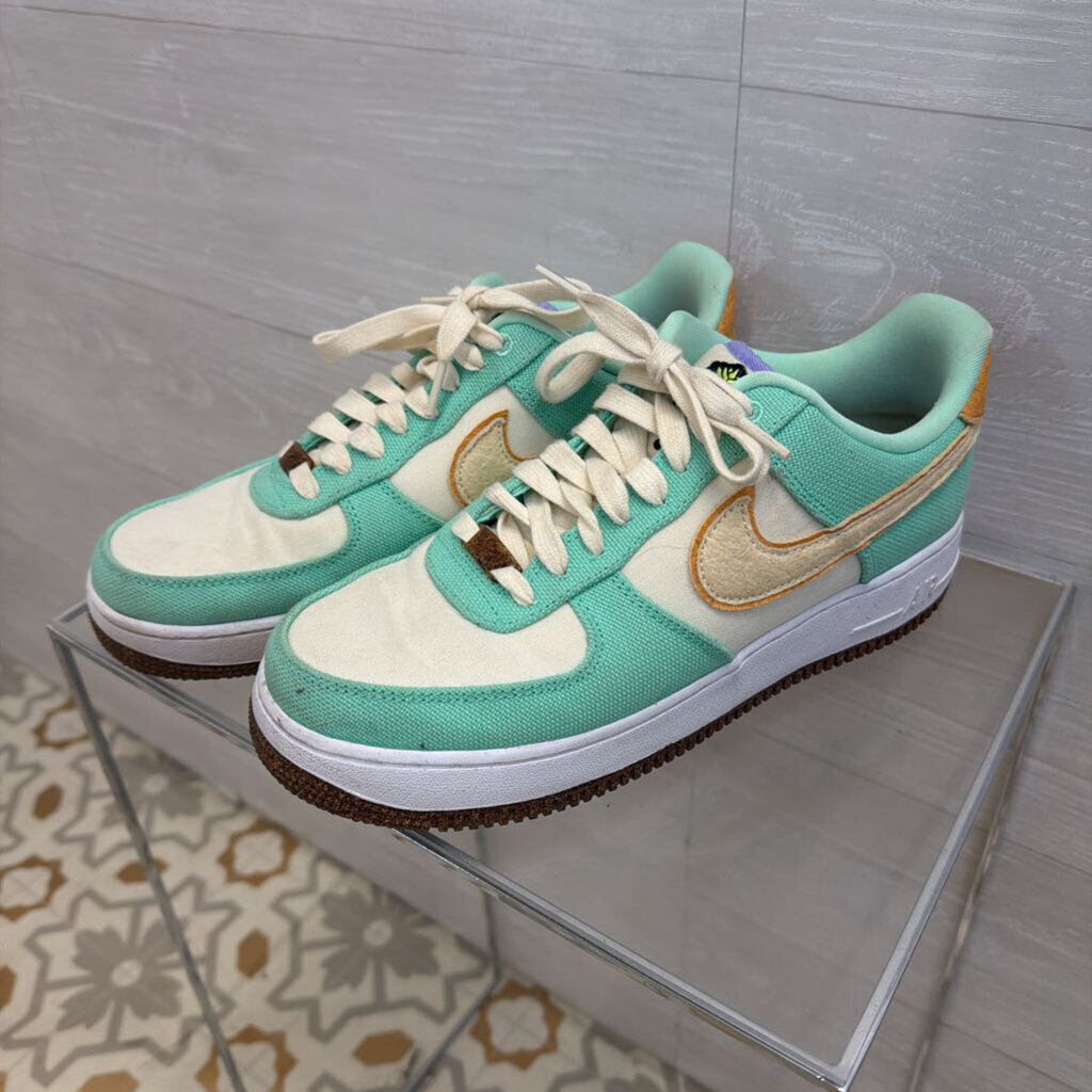 Nike Blue/ Multi Air Force 1 07 LX Happy Pineapple Sneakers 10.5