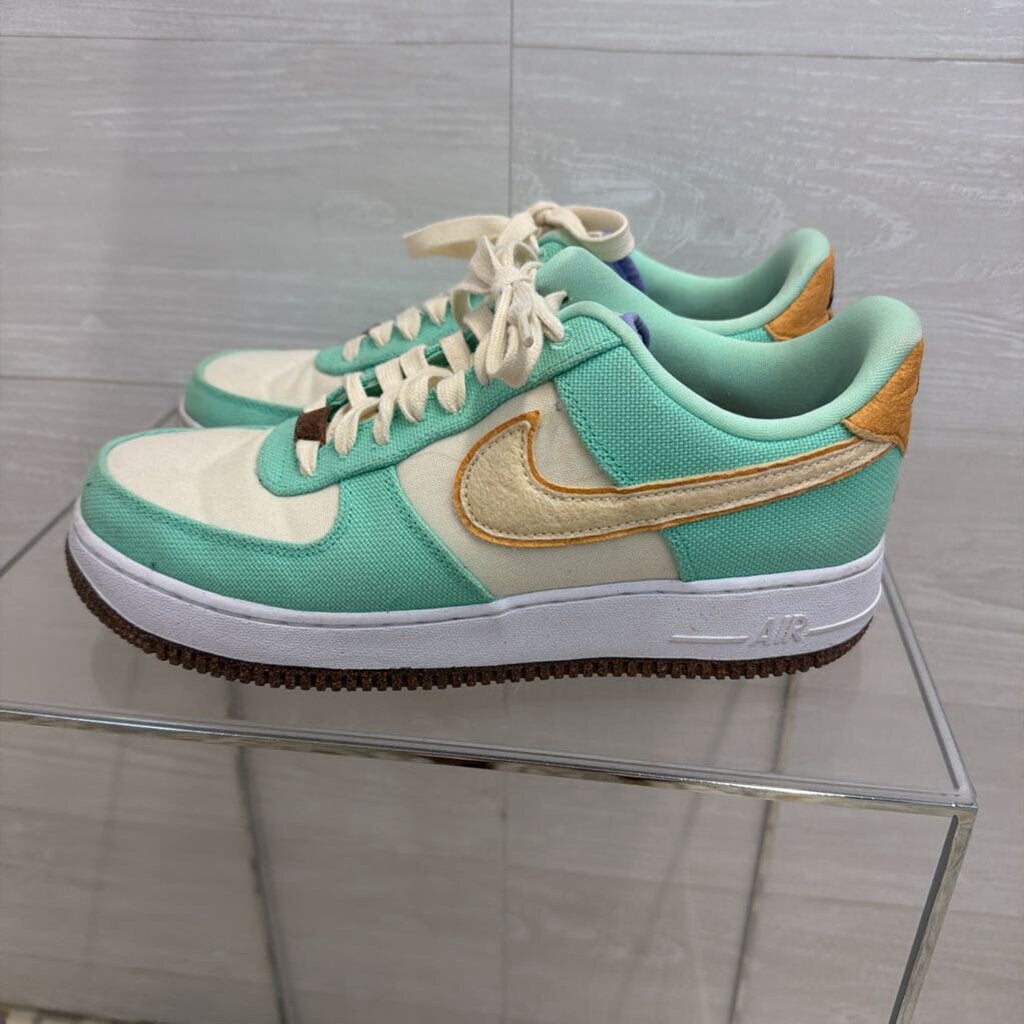 Nike Blue/ Multi Air Force 1 07 LX Happy Pineapple Sneakers 10.5