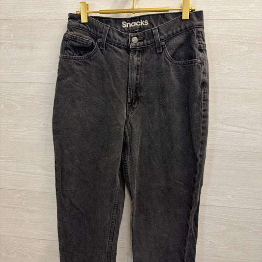Snacks Balck Denim Wide Leg Jeans 28