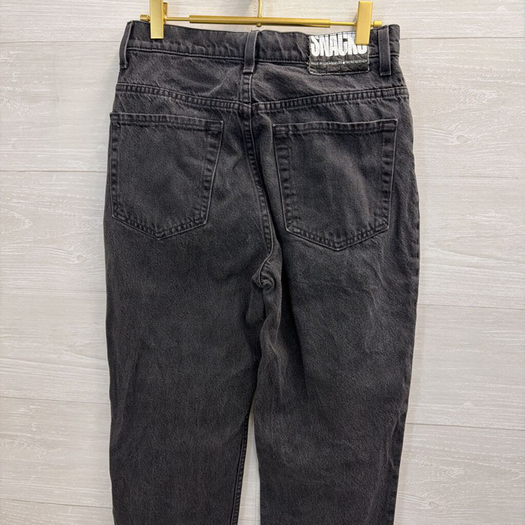 Snacks Balck Denim Wide Leg Jeans 28