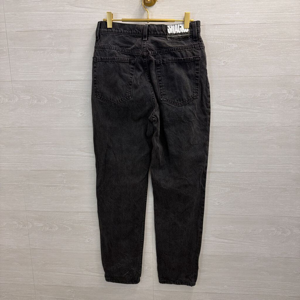 Snacks Balck Denim Wide Leg Jeans 28