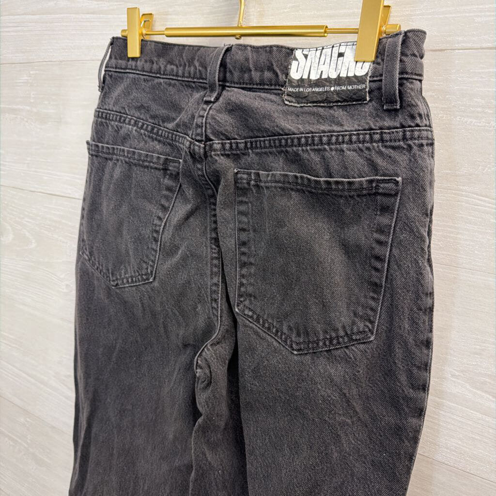 Snacks Balck Denim Wide Leg Jeans 28
