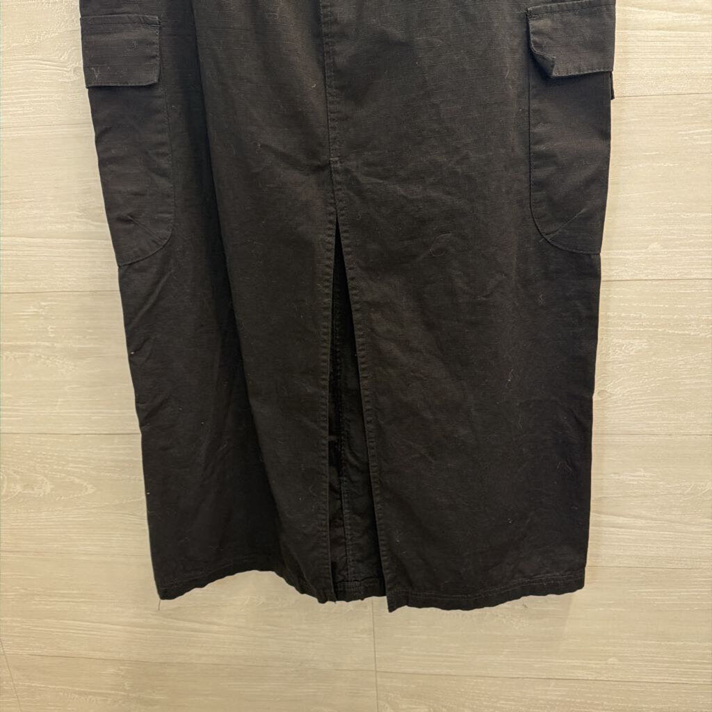 House of Harlow Black Cinch Waist Maxi Skirt Medium