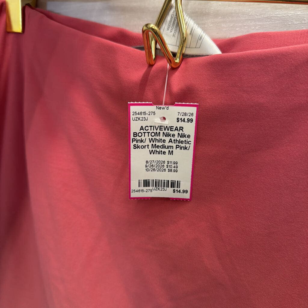Nike Pink/ White Athletic Skort Medium