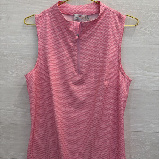 Vineyard Vines Pink Print Sleeveless Athletic Dress Medium