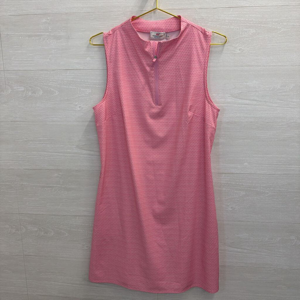 Vineyard Vines Pink Print Sleeveless Athletic Dress Medium