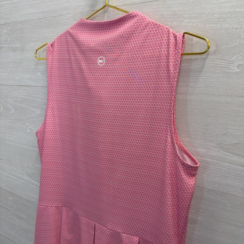 Vineyard Vines Pink Print Sleeveless Athletic Dress Medium