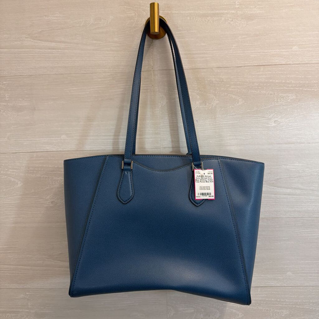 Michael Kors Blue Whitney Outlet Tote Purse