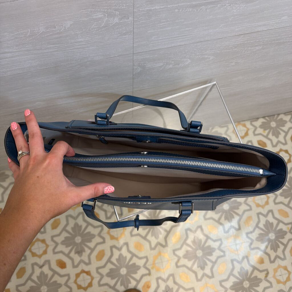 Michael Kors Blue Whitney Outlet Tote Purse