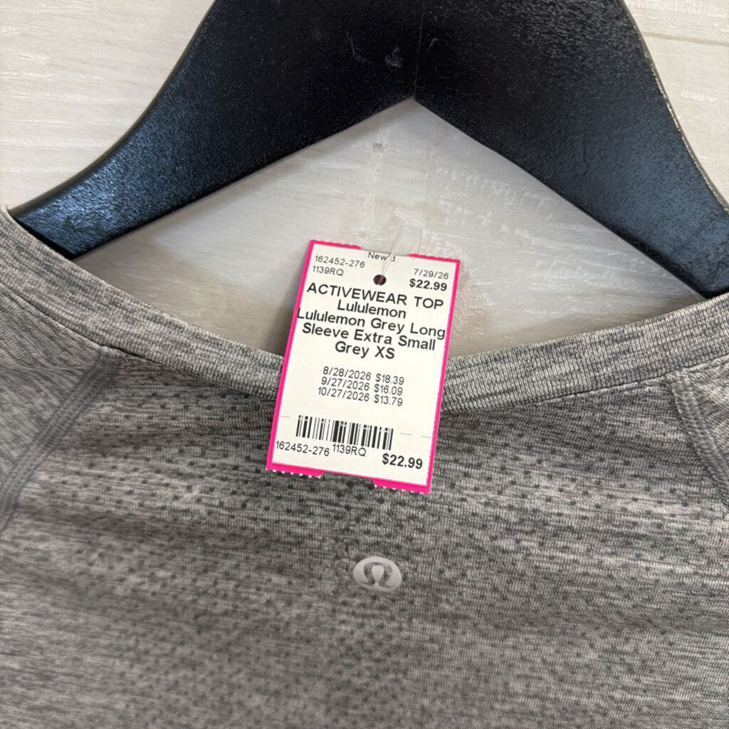 Lululemon Grey Long Sleeve Extra Small